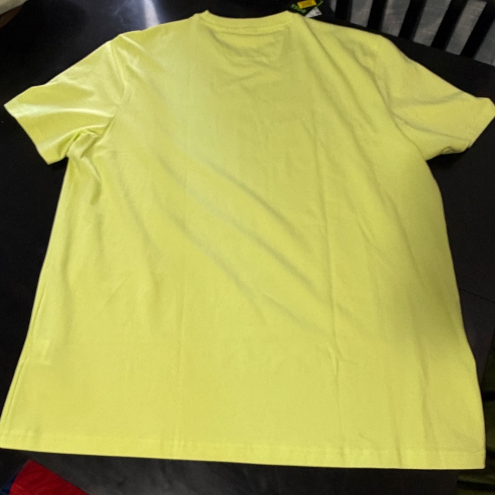 NWT. Men’s Boss Light Yellow Graphic Tee, size XXL. - Picture 13 of 14